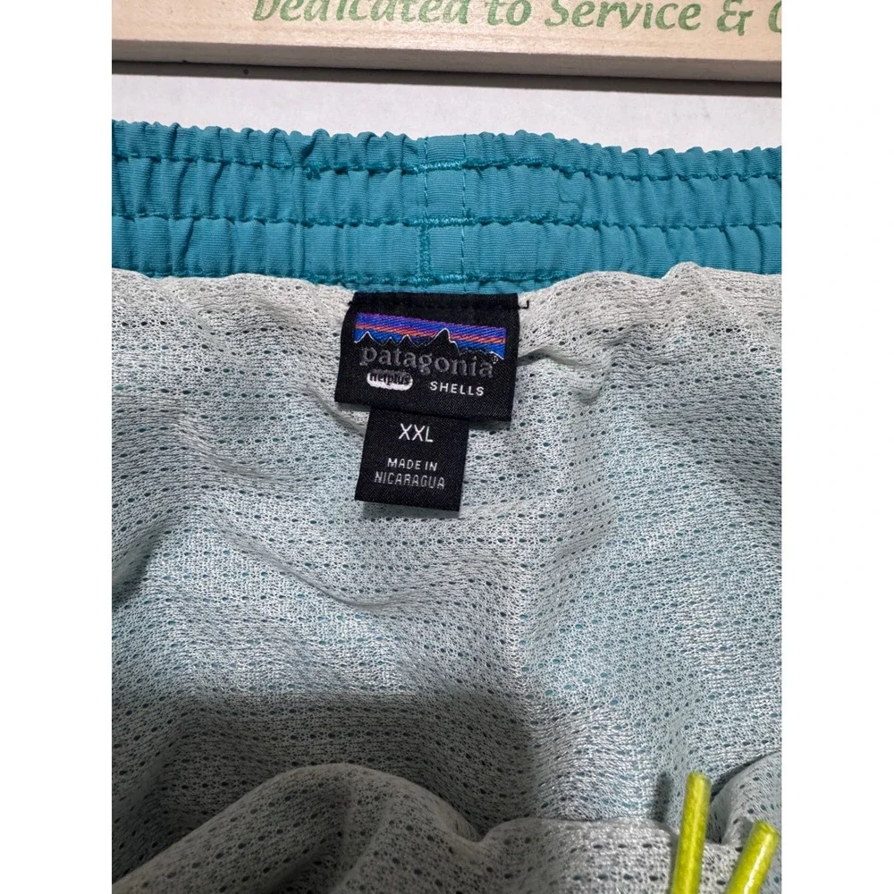 Patagonia Baggies Shorts Mens XXL Teal Green 57022 Nylon Mesh Liner Swim‎